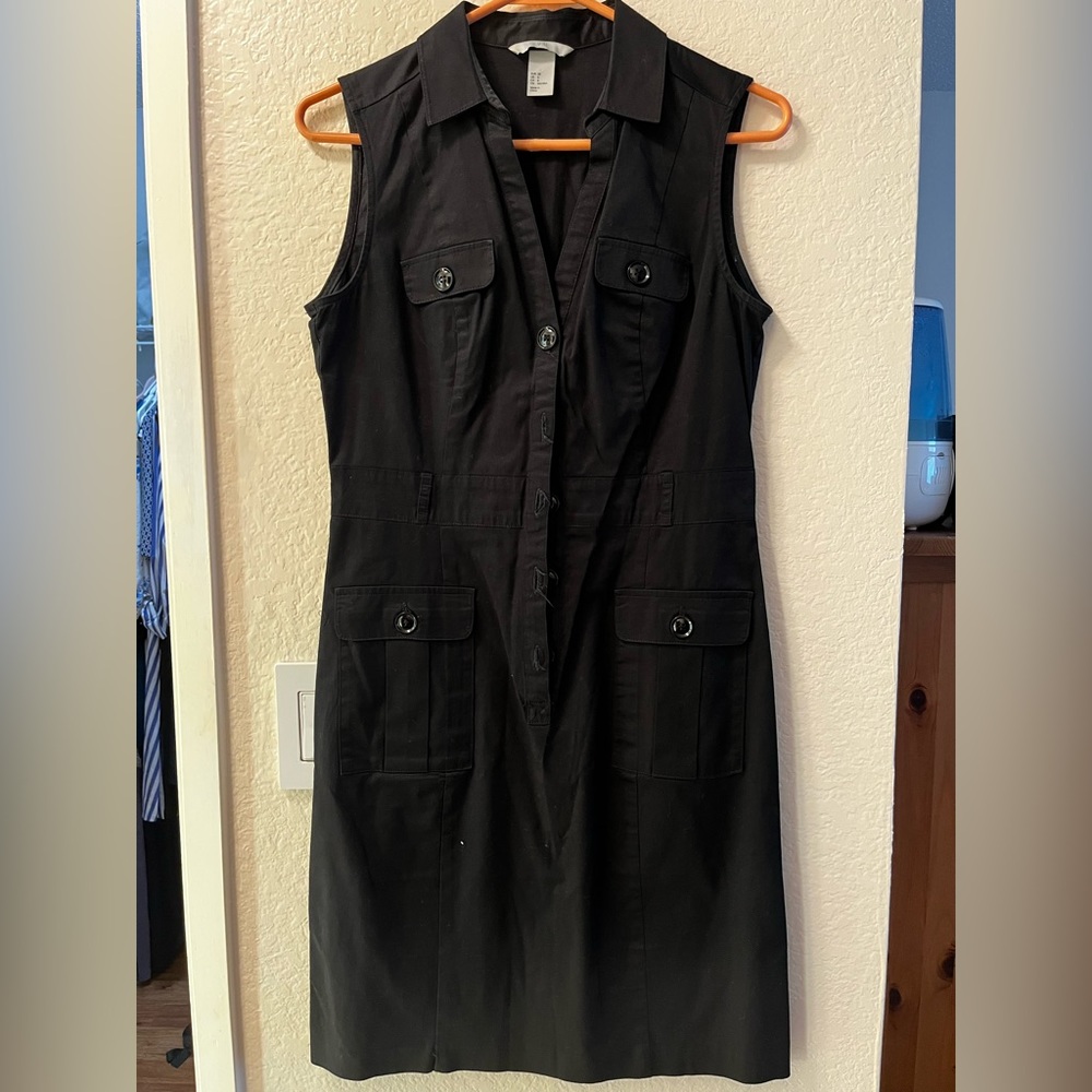 Black cargo dress
